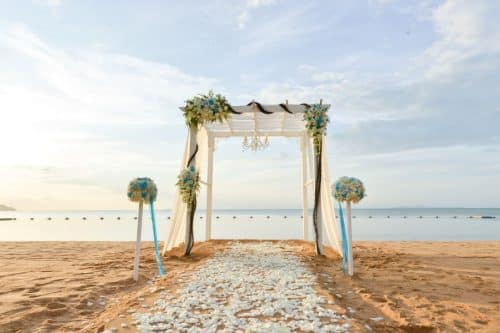 Una boda en una playa