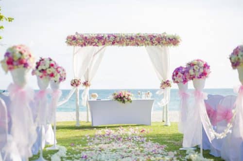 Una boda en una playa